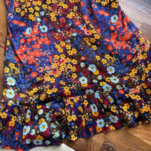 Anthropologie Vibrant Floral Mini Dress - Picture 5 of 12